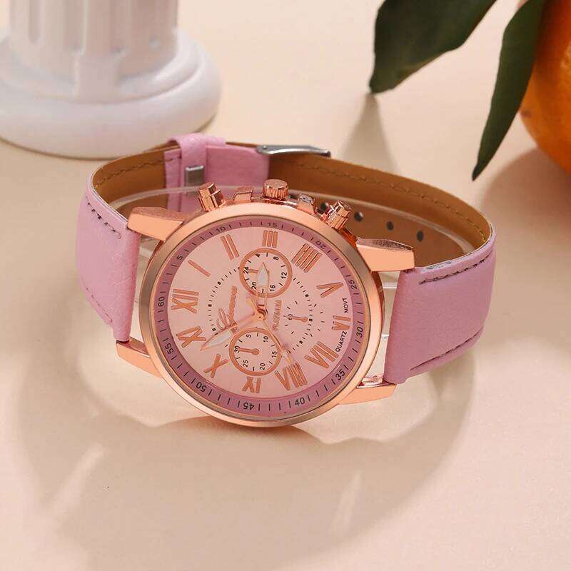 Watch For Women Fashion Casual Leather Belt Watches Simple Ladies Round Dial Quartz Wristwatches Dress Clock Reloj Mujer
