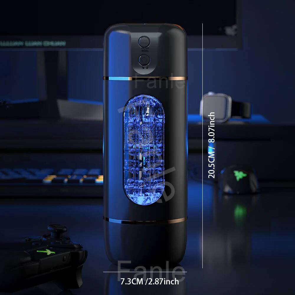 Automatic Male Masturbator Cup Vibration Blowjob Squeezable Pocket Pussy Vagina Penis Oral Sex Machine Toys for Man Adults 18 Z260312