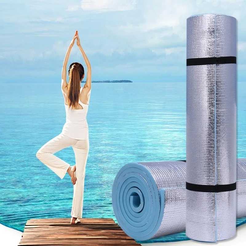 J1HE 6mm Thick Durable EVA Yoga Mat Exercise Gym Fitness Workout Non-Slip Pad Camping M260312