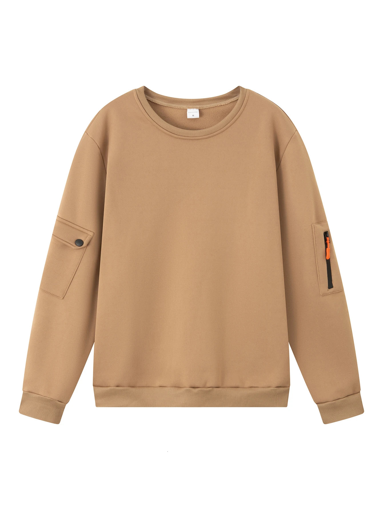 2025 autumn and winter mens Tshirt sports shirt casual long sleeved round neck windproof top 260228