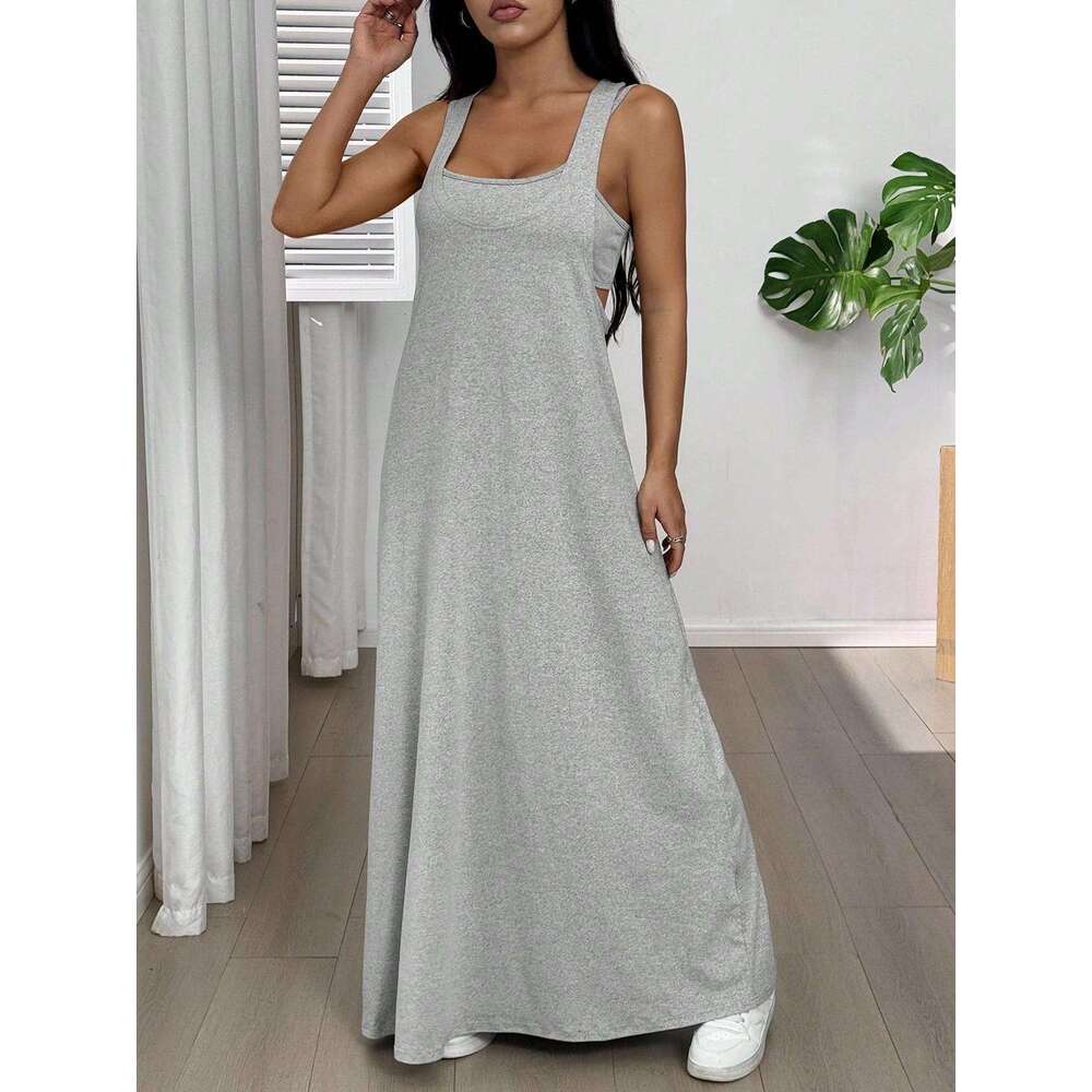 Women's Clothing 2026 New Cross-Border European and American Style Casual Sports Yoga Tank Dress Set Sexy