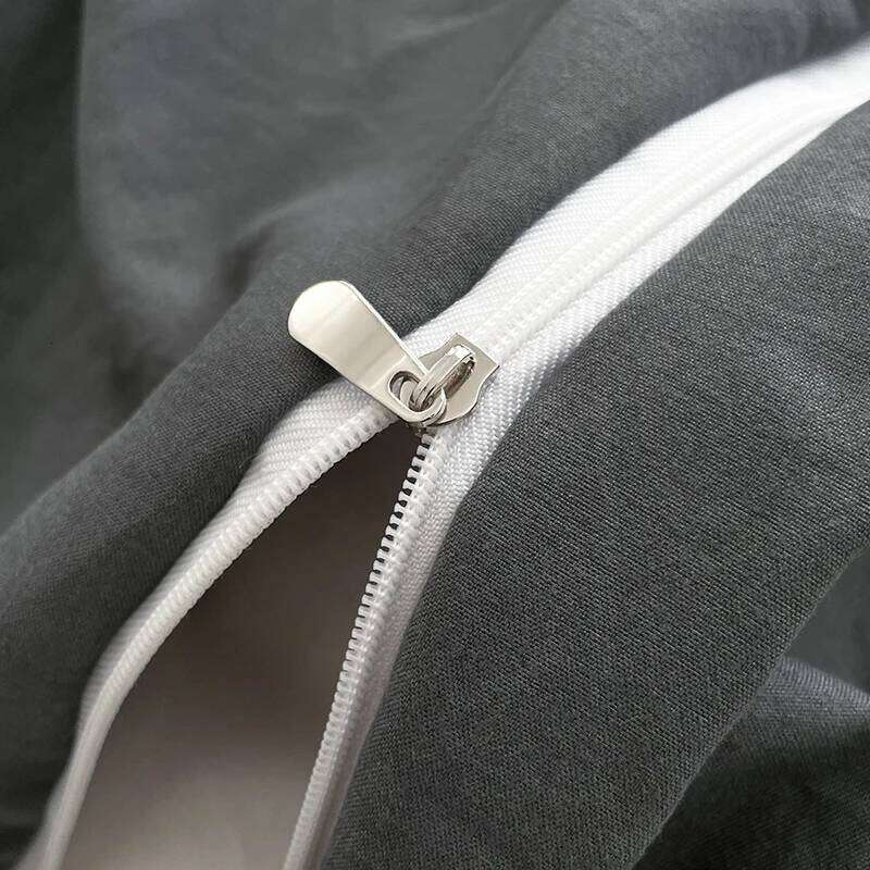 2025 Washed Cotton Linen Bedding Four Piece Sheets Comforter Set Single Full Couple Bed Quilt Cover Simple Style H260312