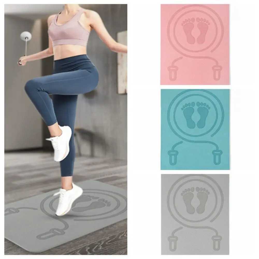 Fitness Carpet Anti-noise Jump Rope Mat Cushioning TPE Yoga Fitness Mats Thickening Waterproof Skipping Mat Yoga M260312