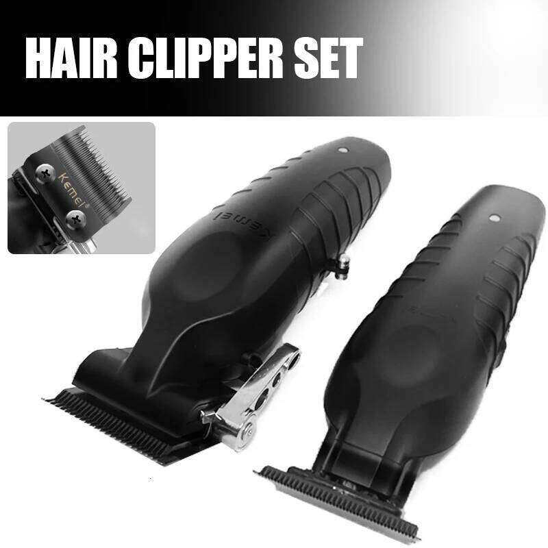 Kemei KM-2296 Barber Cordless Hair Trimmer 0mm Zero Gapped Carving Clipper Professional Electric Finish Cutting Machine KM-2299 C260312