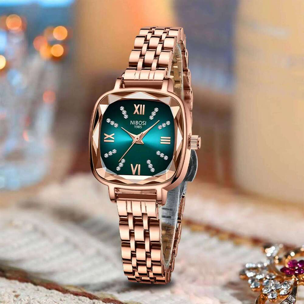 NIBOSI Luxury for Woman Waterproof Stainless Steel Quartz Ladies Watch High Quality Women's Watches Elegant Female Clock