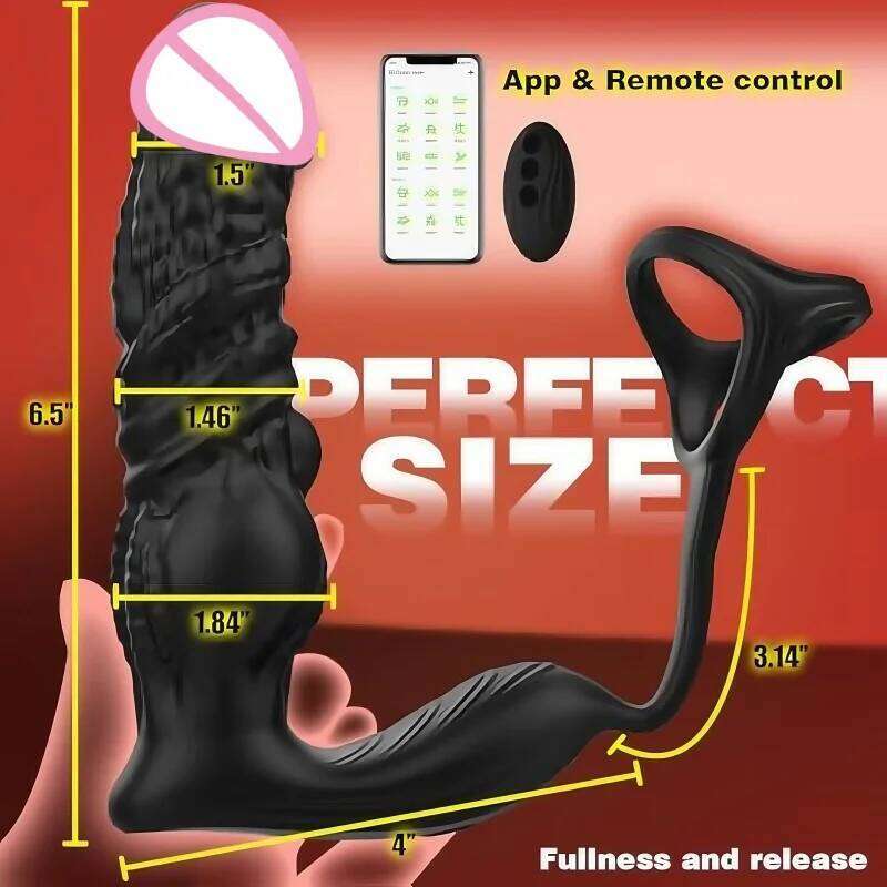 APP Control Thrusting Male Massager 6IN1 Vibrator Butt Plug Anal Dildo Prostate Stimulator Adults Sex Toys For Men Z260311