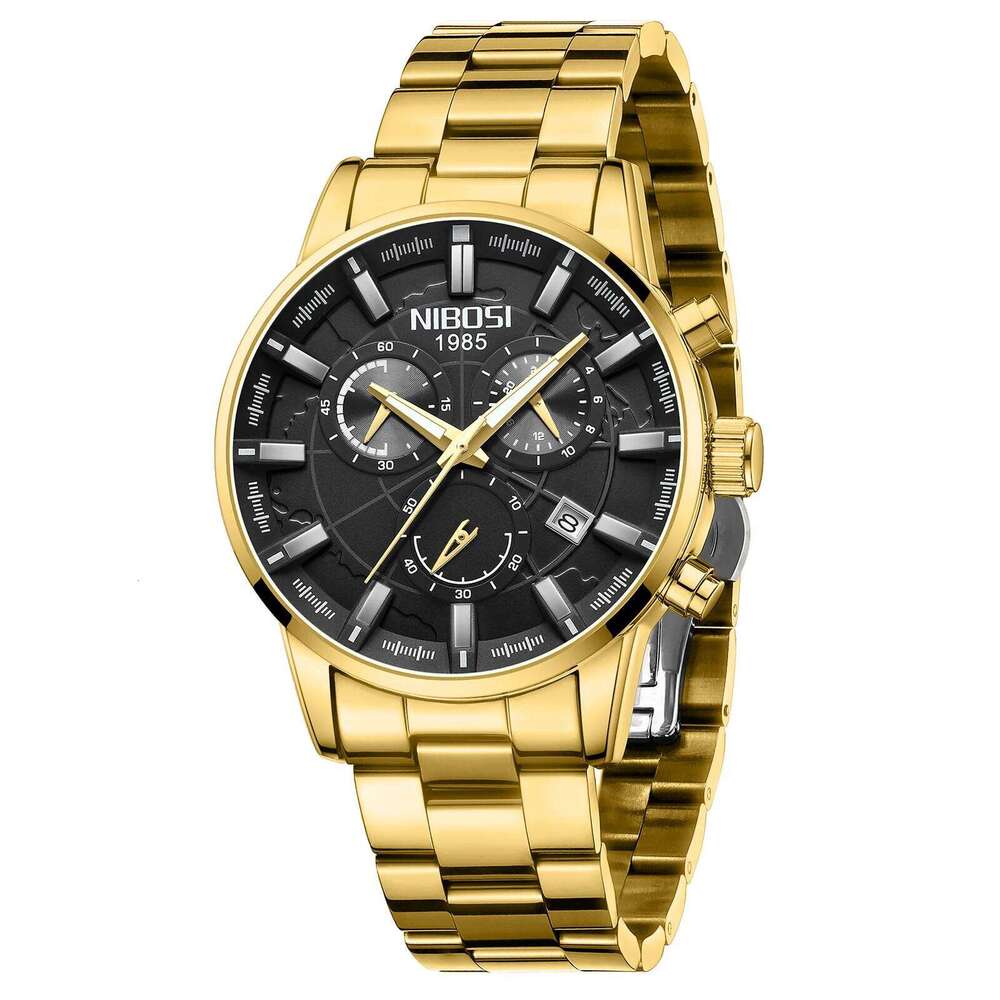 NIBOSI 2025 New Men's Top Brand Luxury Quartz Watches For Men Auto Date Speed Chronograph Waterproof Wrist watch Reloj