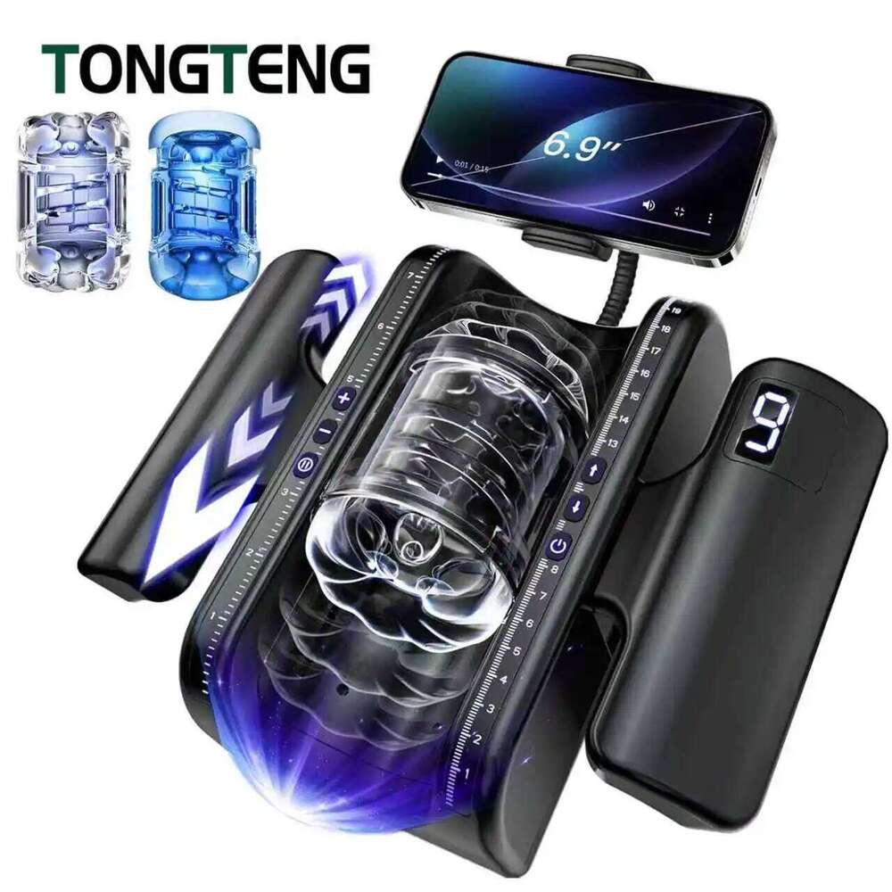THRUSTING-PRO Thrusting High Speed Male Masturbator Machine Automatic Telescopic Masturbation Cup Handsfree Sex Toy For Men Z260312