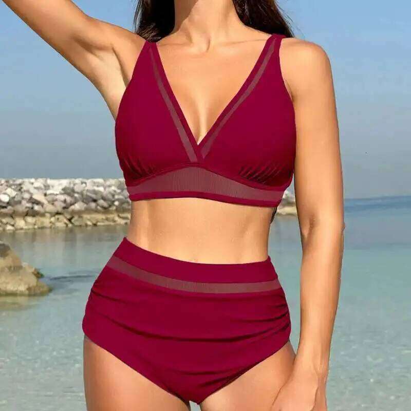 Cover Belly Swimsuits Sexy Bikinis Push Up Women's Swimwear For Female Beach Swimming Wear Bathing Suits Bikini Set Pool Bather Y260303