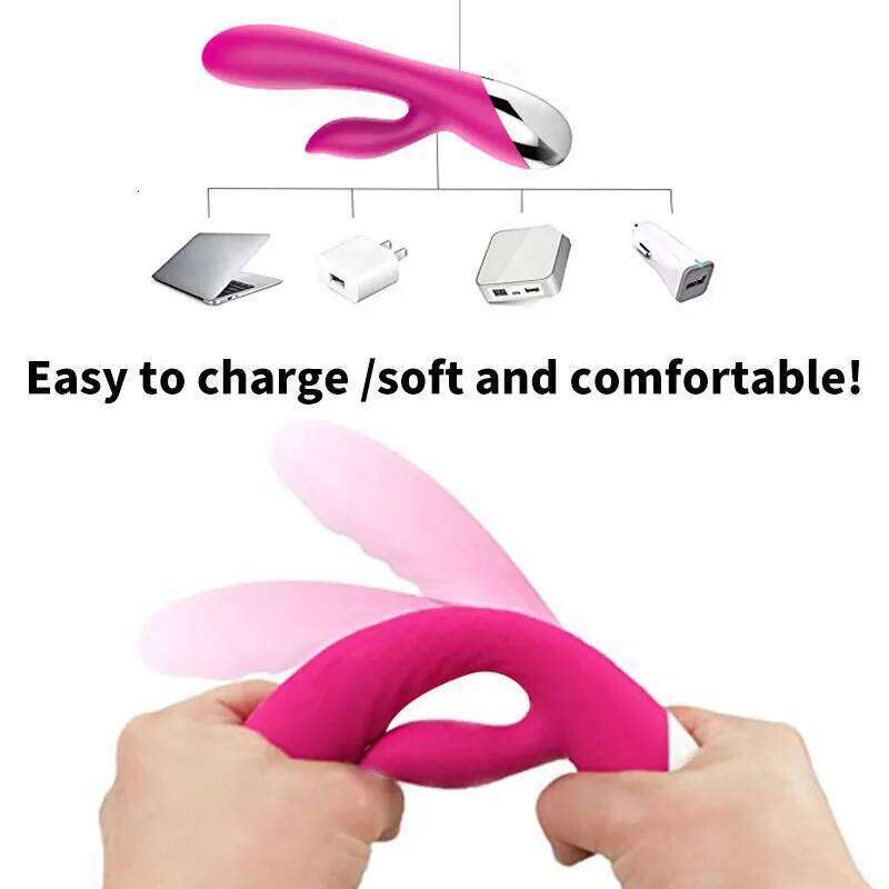 10 Speed G Spot USB Rechargeable Powerful Dildo Rabbit Vibrator for Women Clitoris stimulation Massage Adult sex toys Z260311