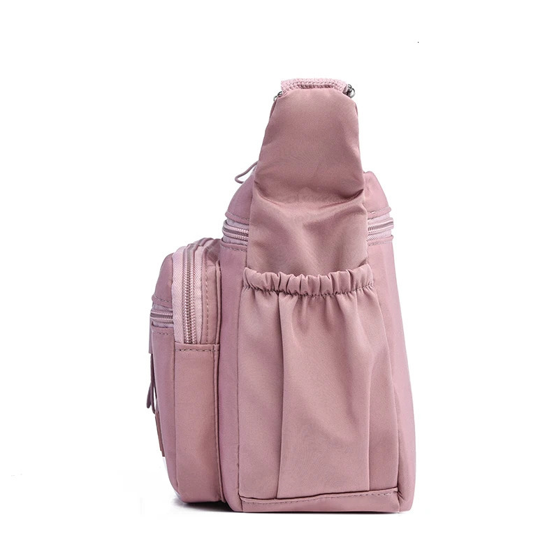 Fashion Womens Crossbody Bag MultiPockets HighQuality Waterproof Nylon Large Capacity Shoulder Messenger Handbag 260227