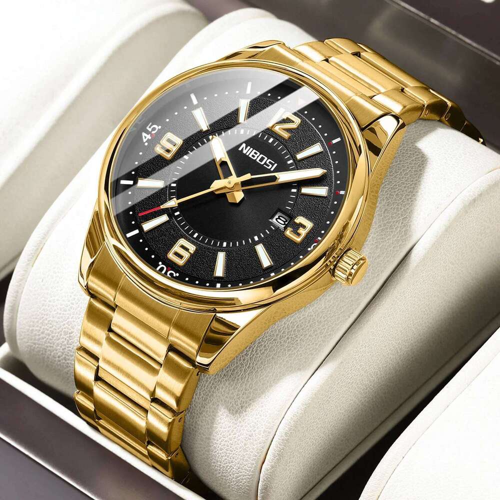 NIBOSI Casual Sport Men Watches Military Quartz Calendar Wrist Watch for Man Waterproof Business Male Clock Relogio Masculino