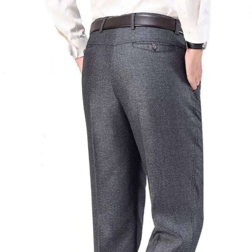 Quality Men's Suit Classic Summer Spring Pants High Waist Autumn Trousers Business Casual Pant Dropshipping Gozbkf