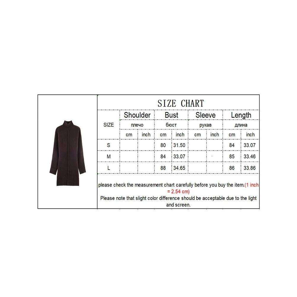 TFMLN Women Knit Elegant Autumn Winter New Turtleneck Long Sleeves Solid Color Mini Dresses Lady Casual Knitted Dress C260312