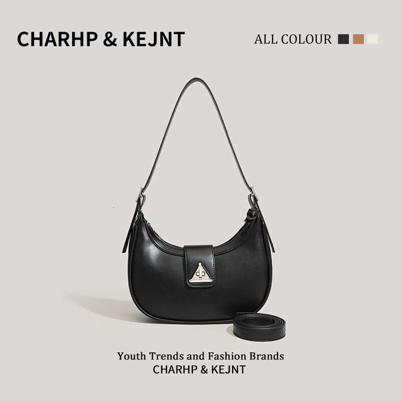 CHARHP&KEJNT French Niche Crescent 2026 New High-End Underarm Light Luxury Single Shoulder Crossbody Bag