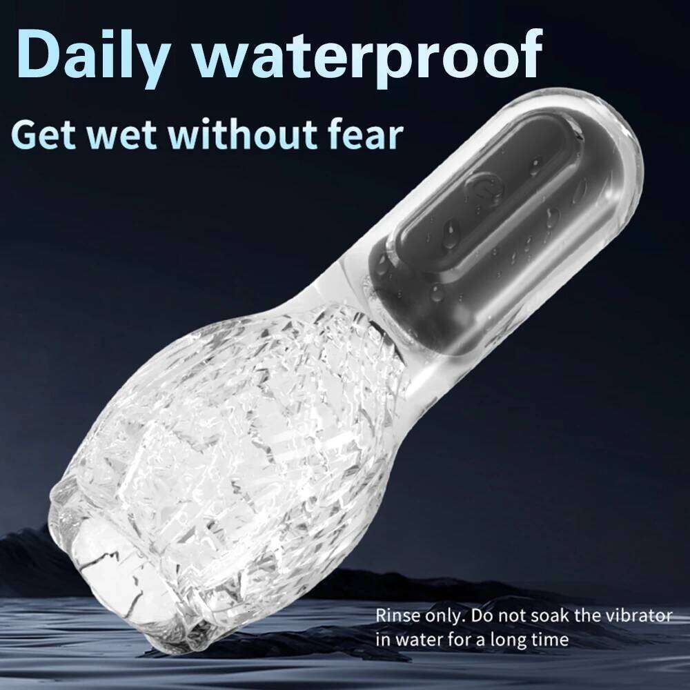Male Masturbator Vibrators Sex Toys for Men Soft Pussy Transparent Vagina Cup Oral Tornado Masturbate Adult supplies Vacuum Z260311