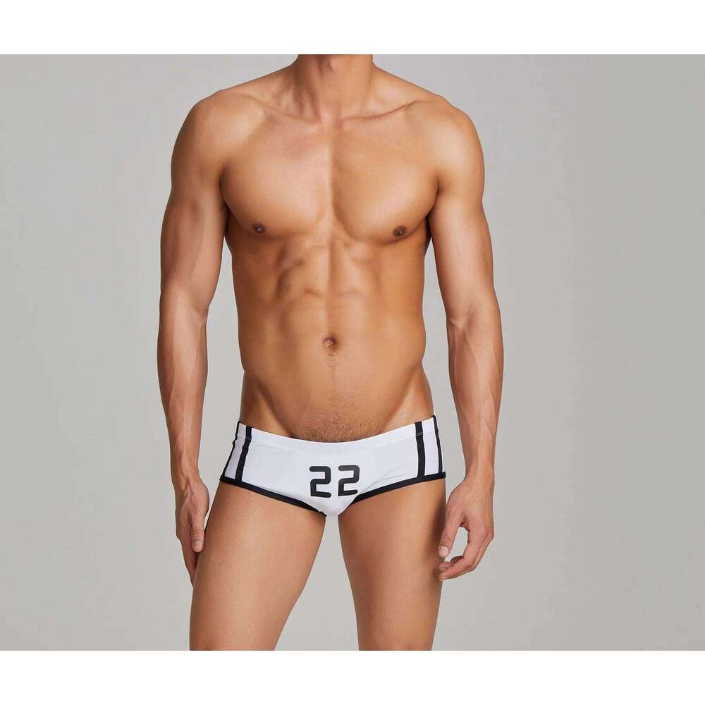 Seobean Men's beach hot spring triangle low-waist quick-dry trunks water sports swimming suits Z260312