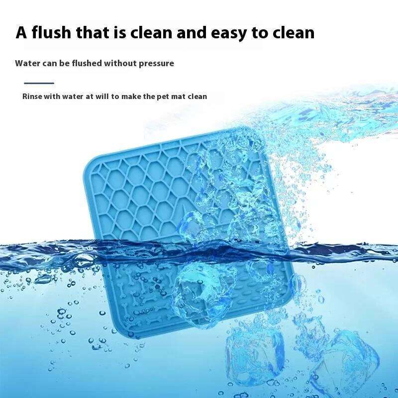 Silicone Dogs Lick Mat Pet Cat Slow Plate for Bathing Distraction Sucker Food Training Dog Feeder Supplies 26Y0312