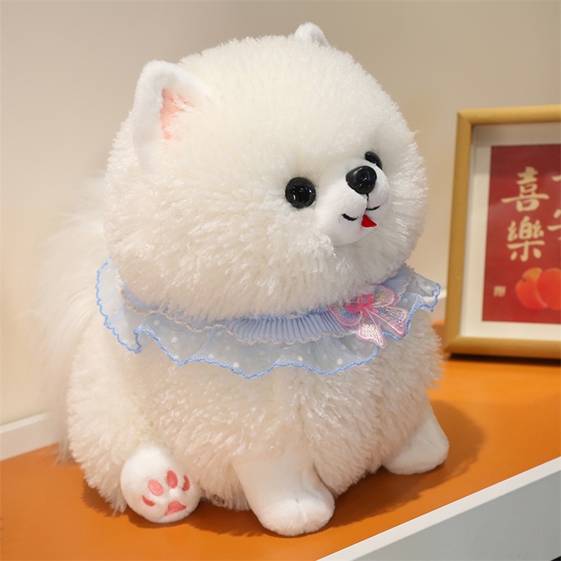 Cute Pomeranian Plush Doll Lovely Pet Stuffed Toy Pillow Popular Cute Plush Toy Perfect Gift
