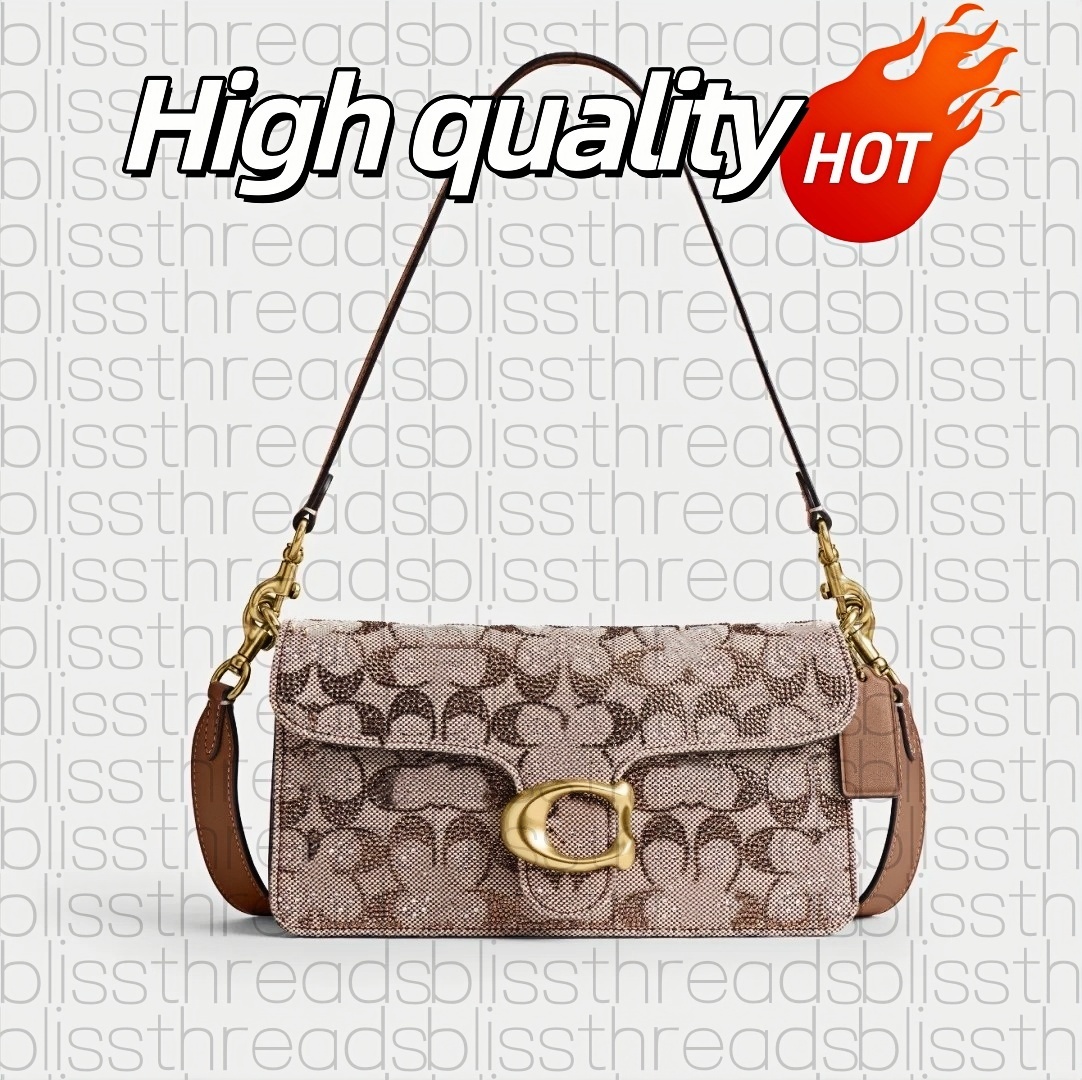 luxury tabby bag Pink denim designer bag Teri Shoulder 25 Bag crossbody designer bags for women maggie tote bag sac cross body designer bags designer women bag purses