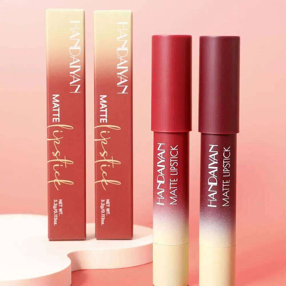 Matte Waterproof Lipstick 8 Colors Velvet Liner Long Lasting Non Stick Cup Lip Crayon Silky Sexy Makeup Pen W260311
