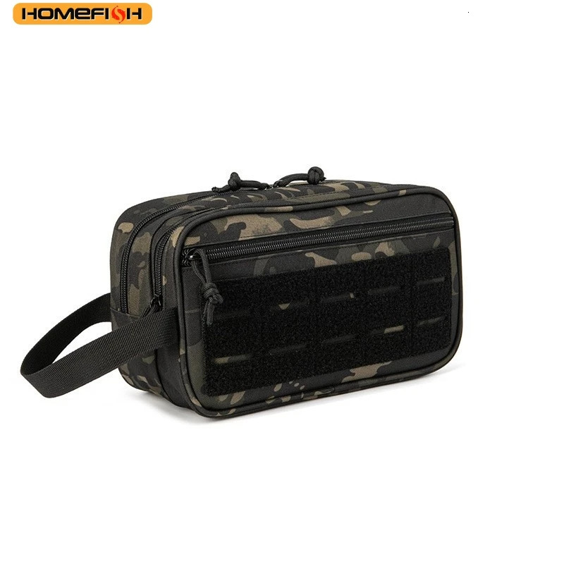 HOMEFISH Tactical Toiletry Bag For Men Hygiene Bag Tool Molle Pouches Small Dopp Kit Mens Shaving Kit Travel shower Makeup 260304