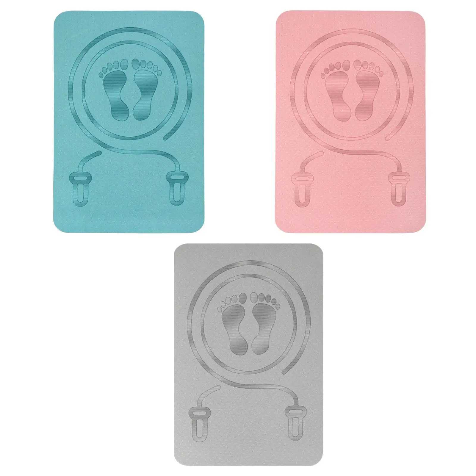 Jump Rope Mat Yoga Mat Antiskid Shock Absorption Rope Skipping Mat for Home Gym Pilates Workout Indoor Outdoor Stretching M260312