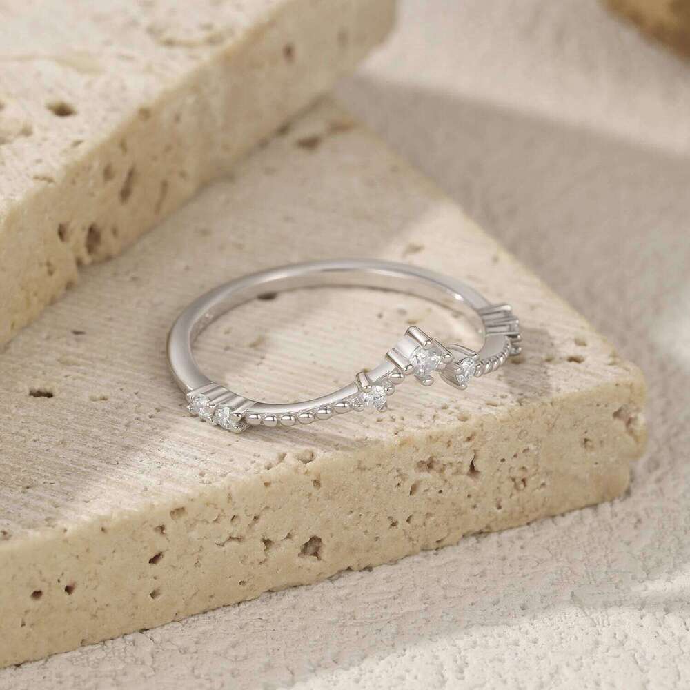 MODIAN D Color Moissanite 925 Sterling Silver Exquisite Arrow Thin Finger Sparkling Rings For Women Wedding Fine Jewelry H260312