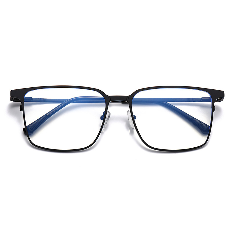 Magnetic clip-on multifunctional flat square frame polarized men's sunglasses, trendy sun protection outdoor glasses