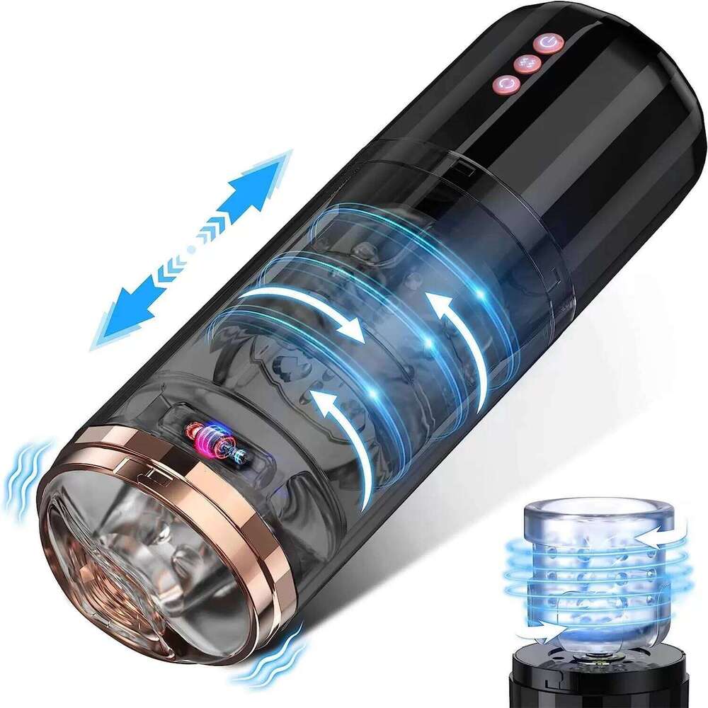 Masturbatie for Men Automatic Masturbator Vibration Blowjob Sucking Machine Silicone Vagina Masturbation Cup Sex Toys Z260312