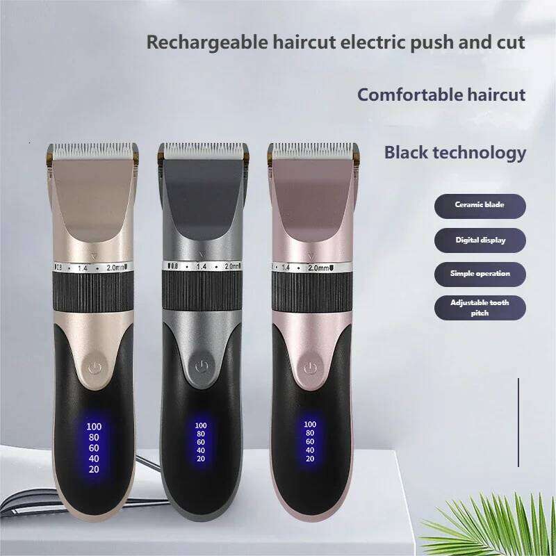 Clipper Electric Barber Trimmers For Men Adults Kids Cordless Rechargeable Hair Cutter Machine Professional C260312