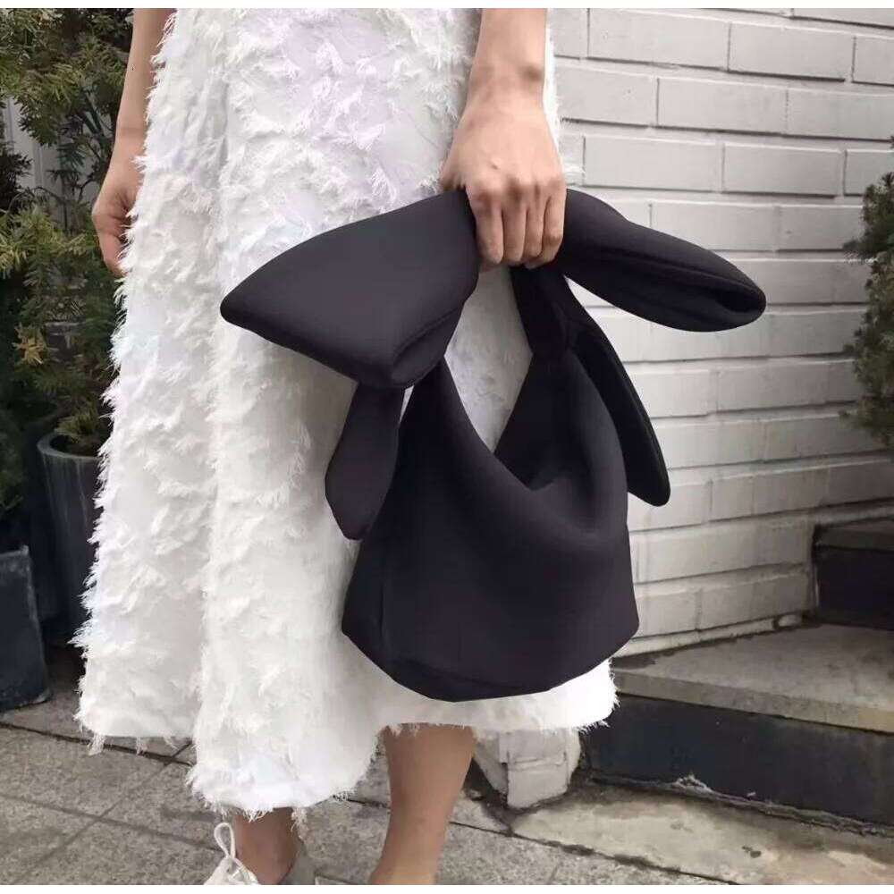 Women Space Cotton Handbag Purse Wedding Totes Clutches Cocktail Party Bowknot Korean Style Black Vintage Chic Fashion Strap BAG WONST