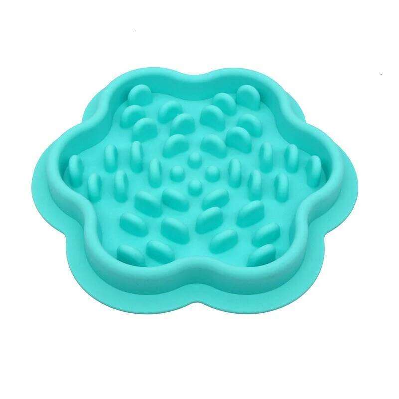 1 Pc Slow Feeder Bowl Pets - Non-Slip Silicone Mat & Dog Cat Bowl, Anti-Gulping Food Dispenser for Fast Eaters 26Y0312