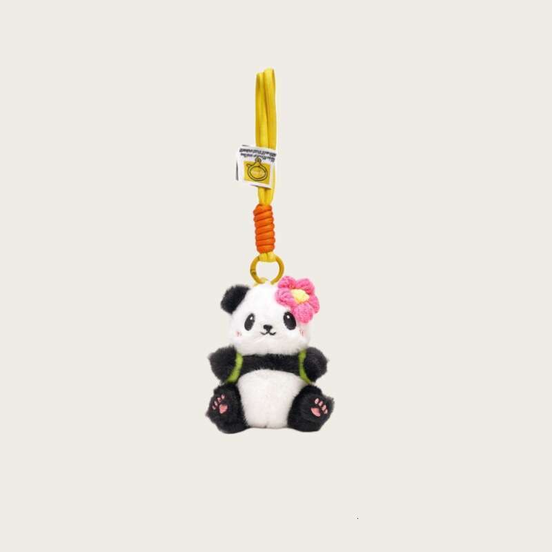 Chengdu Backpack Panda School Bag Gift Toy Car Keychain Plush Pendant for Female Students