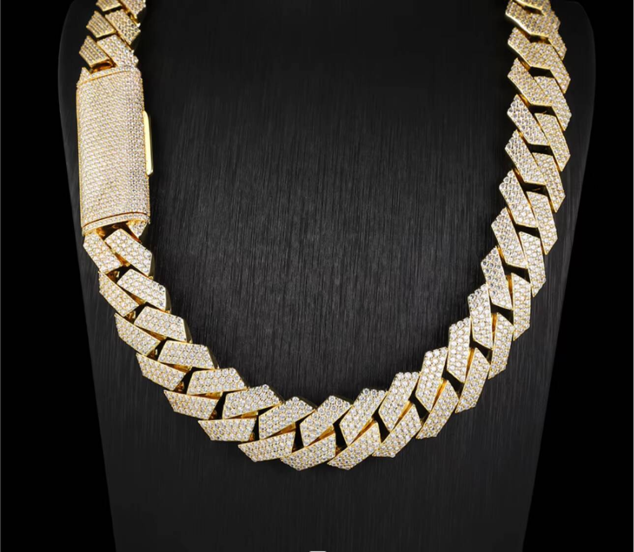 14MM Moissanite Cuban Chain 925 Sterling Silver Moissanite Cuban Link Chain Punk Cuban Chain Hip Hop Silver Necklace Bracelets
