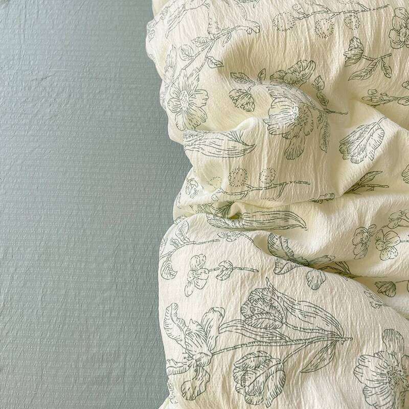 French Floral Bedding For Girls 2025 New Queen Size Pastoral Bed Sheet Sets Duvet Cover Set With Pillowcase No Filling H260312