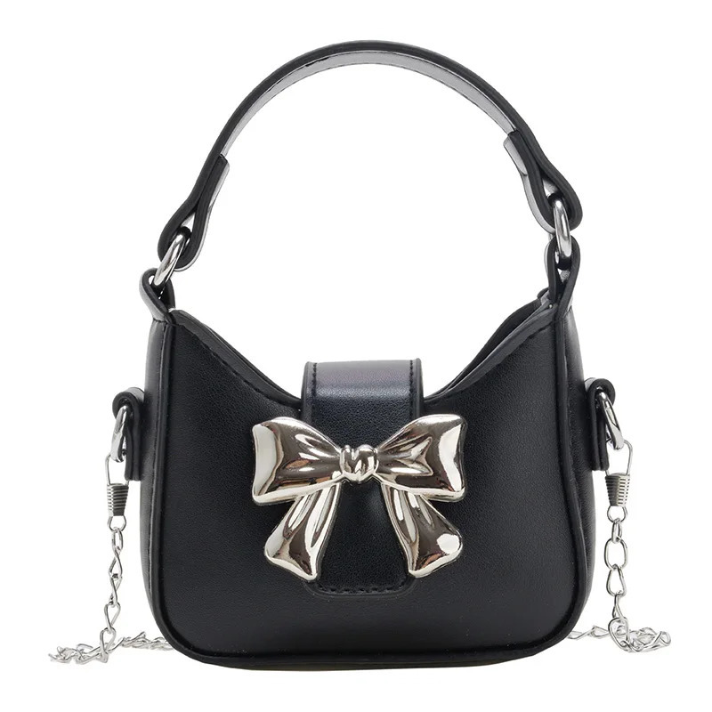 Mini Small Messenger Bags for Girls Chain Purse Handbag Ladies Girl Crossbody Bow Tie Children Bag 260311