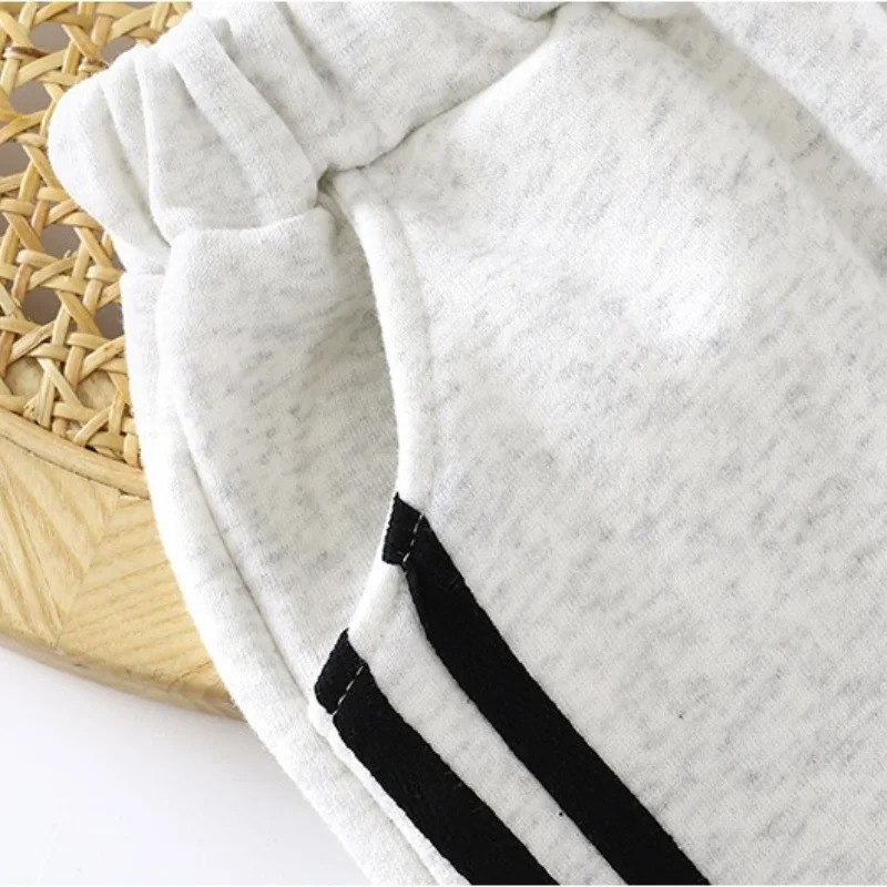 Kids Boys Casual Letter Print Sweatshirt Sets for Children 110Y Girls Clothes Tracksuit Soft Long Sleeve Top and Pants Outfit 260311