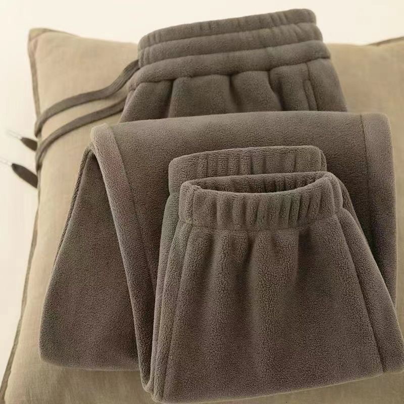 Designer Pants Double-sided Fleece Pants For Men Outdoor Wear Jogger Sweatpants Fleece-lined Thickened New Style Winter Warm Sports Pants For Men