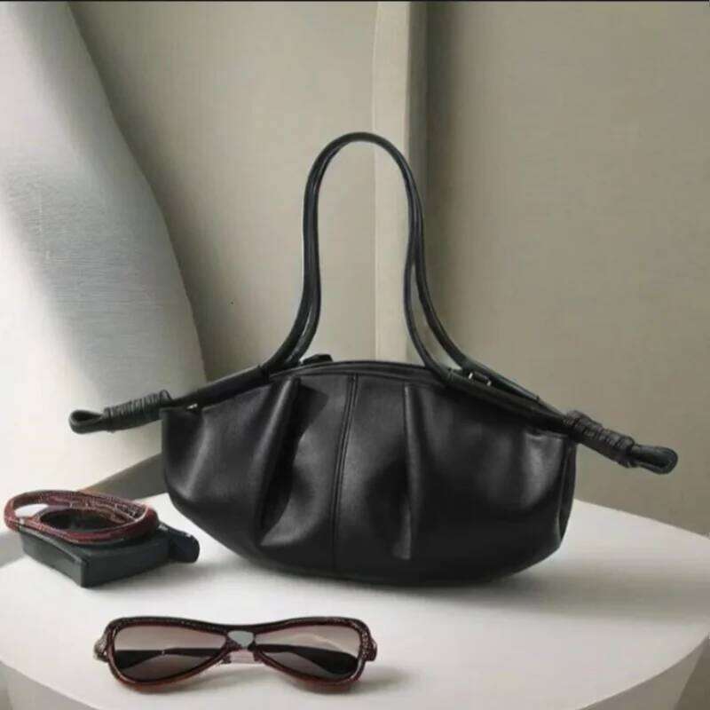 Women's Handbag High-End Korean Style Designer Pleated Cloud Shoulder Crossbody Ladies Textured Commuter Messenger Bag WONST