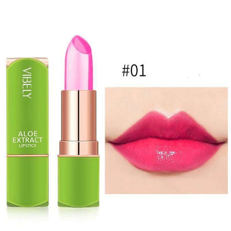 Color Changing Aloe Vera Jelly Lipstick Tinted Lip Balm Lasting Moisturizing Not Easy To Fade Lipsticks Cosmetic W260311