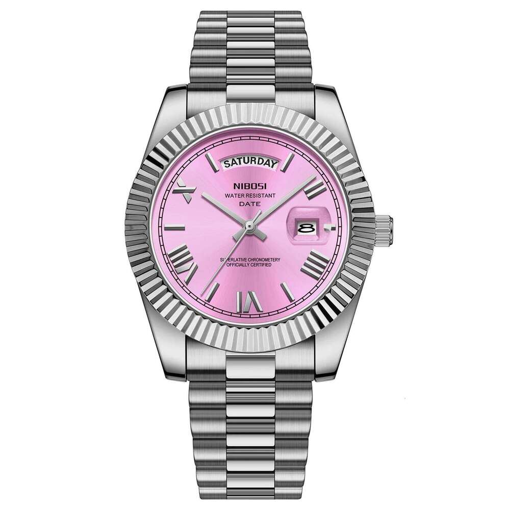 NIBOSI Fashion Day Date Miyota Quartz Men Watch Top Brand Luxury Wristwatch Waterproof Steel Male Clocks Reloj Hombre