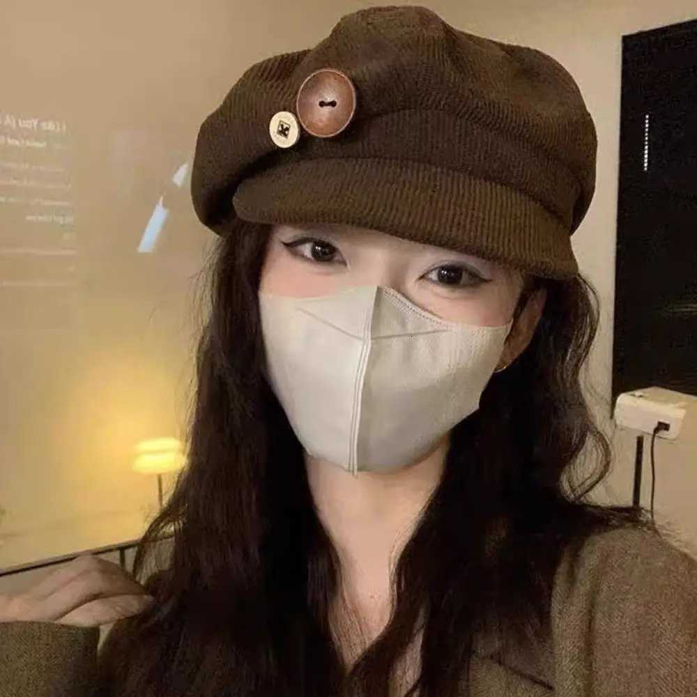 Vintage Beret Newsboy Hat Korean Style Adjustable Autumn Winter Hat Women Berets Painter Cap Elegant Artistic Duck Tongue Beret H260312 - view 4