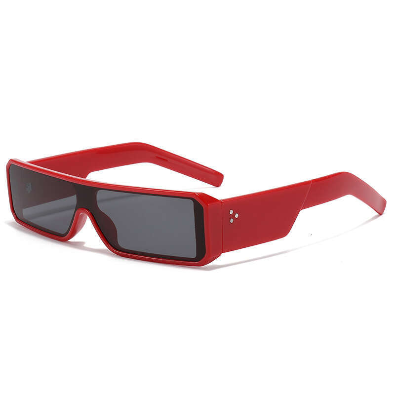 Y2k Small Frame One-Piece Retro Square Hip-Hop Ins Street Sunglasses Unisex Punk Glasses Liuyuemoshang