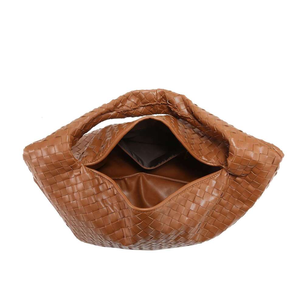 Cross-border best-selling woven extra-large capacity underarm solid color shoulder bag, new women's handbag, in stock
