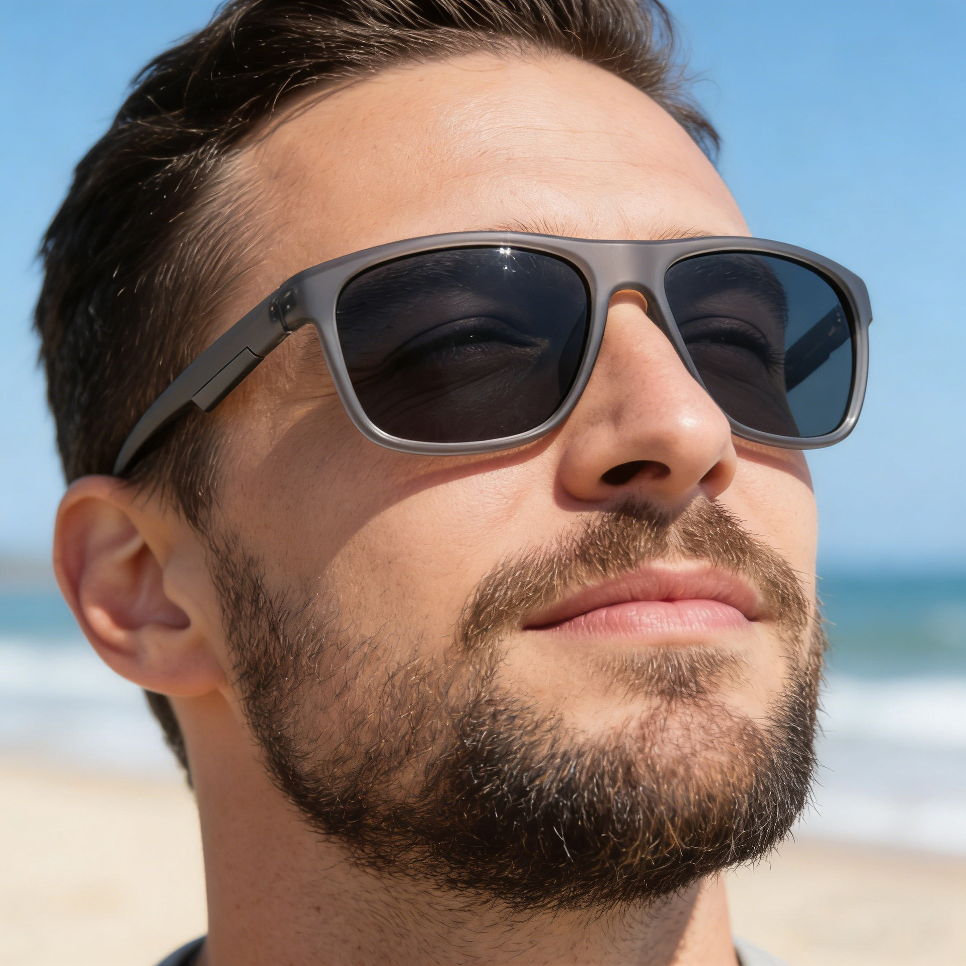 2026 New Fashion Square Frame Polarized Sunglasses Retro and Unique Outdoor Driving Sun Protection Glasses for Men,