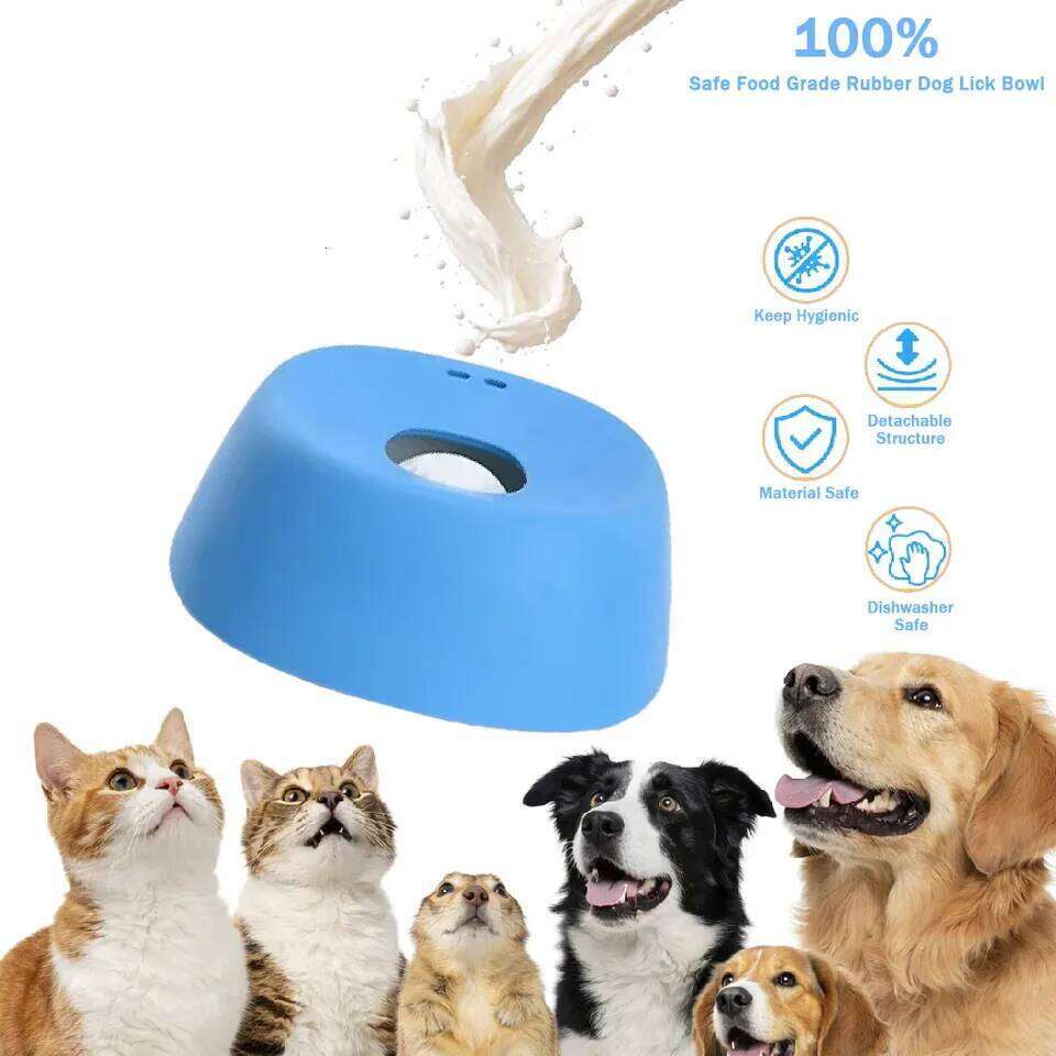 Anti-Choking Slow Feeder Dog Bowl Non-Slip 3/4 Cup - Lick Toy for Liquid Treats Bone Broth Yogurt 26Y0312