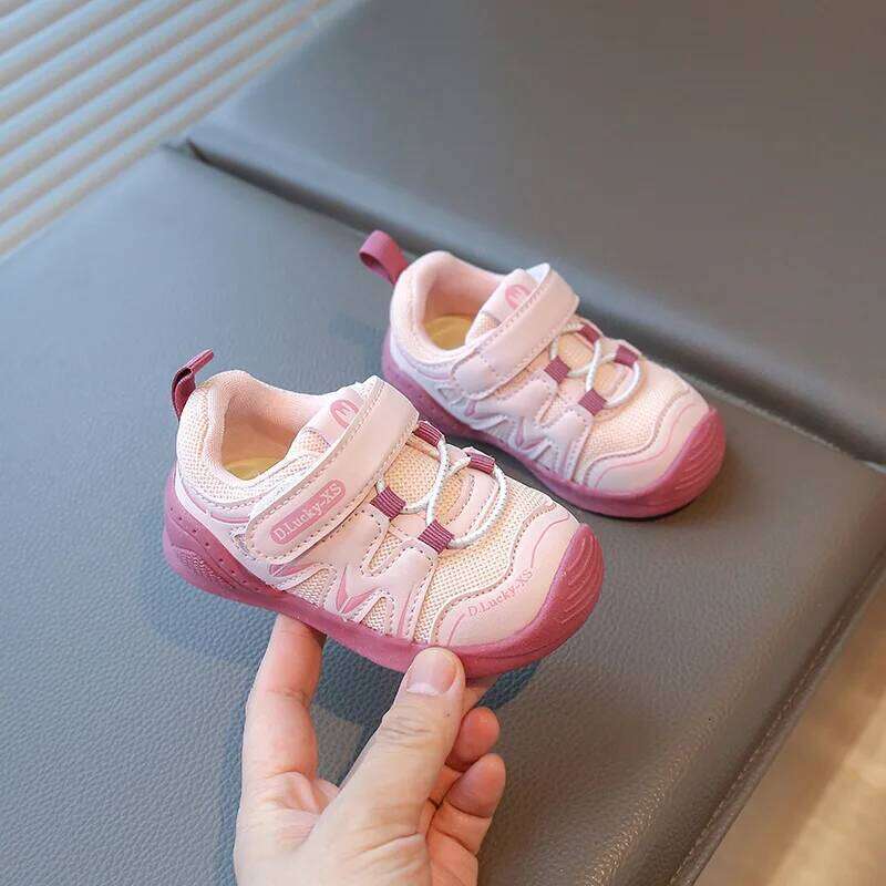 1-3 Years Children Casual Toddler Sneakers Fashion Design Unisex Little Boys Girls Soft Breathable Sport Shoes Green, Pink H260312