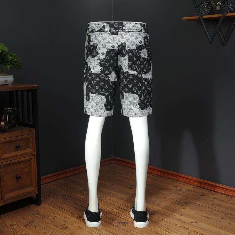 2025 New High-End Summer Men's Casual Shorts, Trendy Brand Jacquard Pants, Mid-Length Slim Fit Plus Size Shorts For Outdoor Wear Asia Size