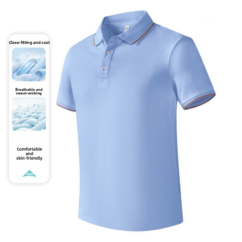 Cross-border T-shirts, short-sleeve corporate shirts, summer workwear, group advertising logo printing embroidery T-shirts and polo shirts